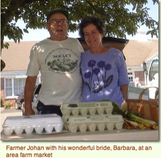 Farmer Johan and wife Barbara at the Farm Market